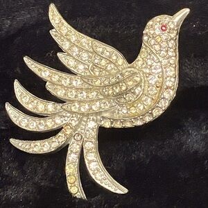 Silver Bird Brooch